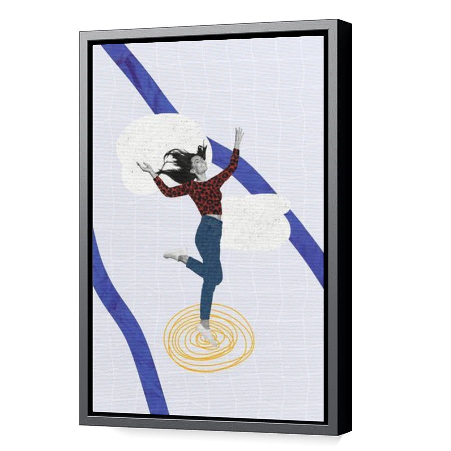 Thumbnail for Canvas - Black Floating Frame