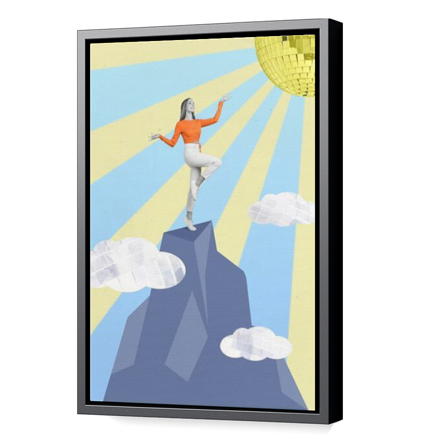 Thumbnail for Canvas - Black Floating Frame