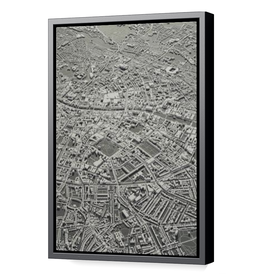 Thumbnail for Canvas - Black Floating Frame
