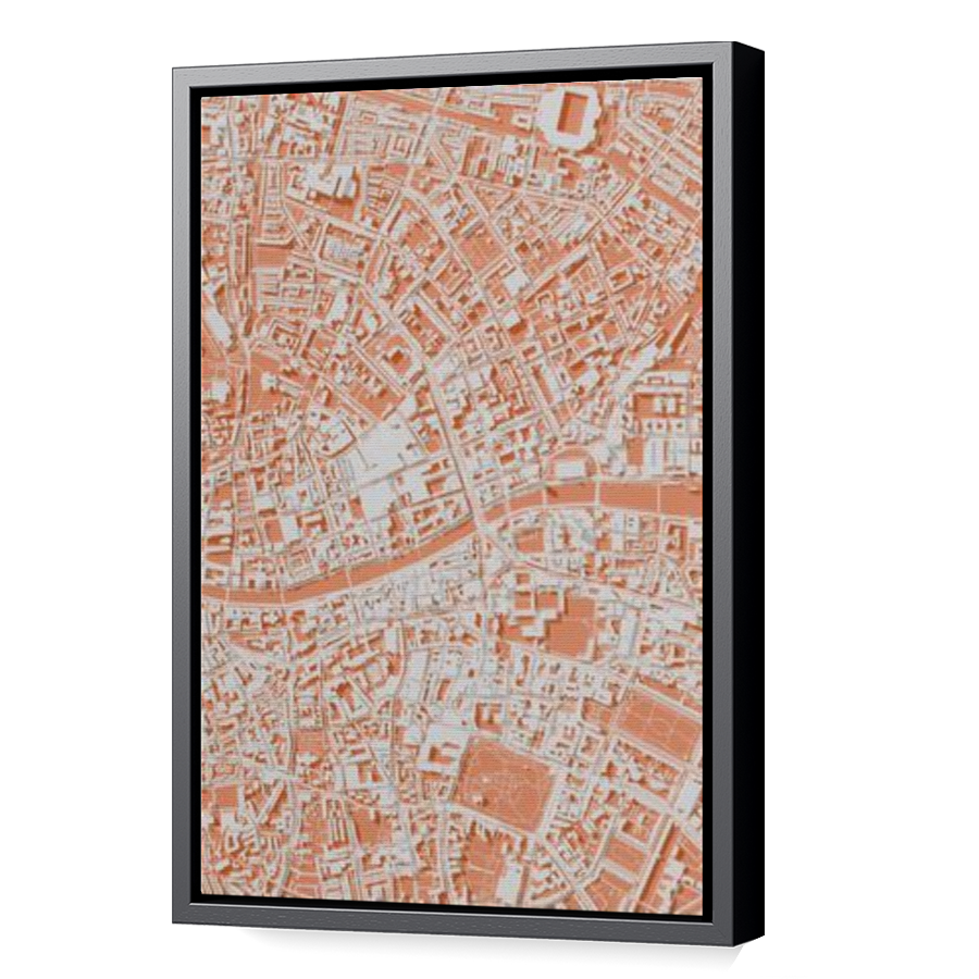 Thumbnail for Canvas - Black Floating Frame