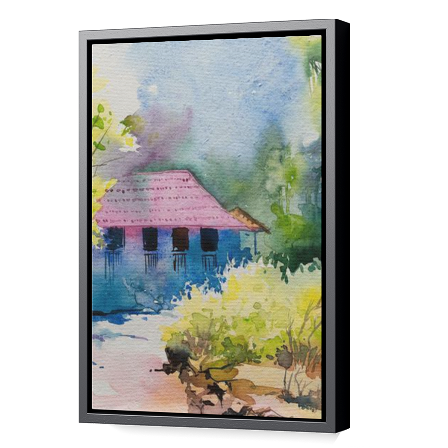 Thumbnail for Canvas - Black Floating Frame