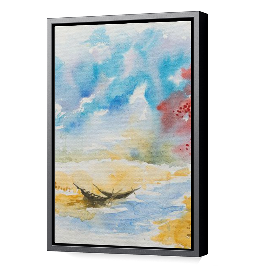 Thumbnail for Canvas - Black Floating Frame