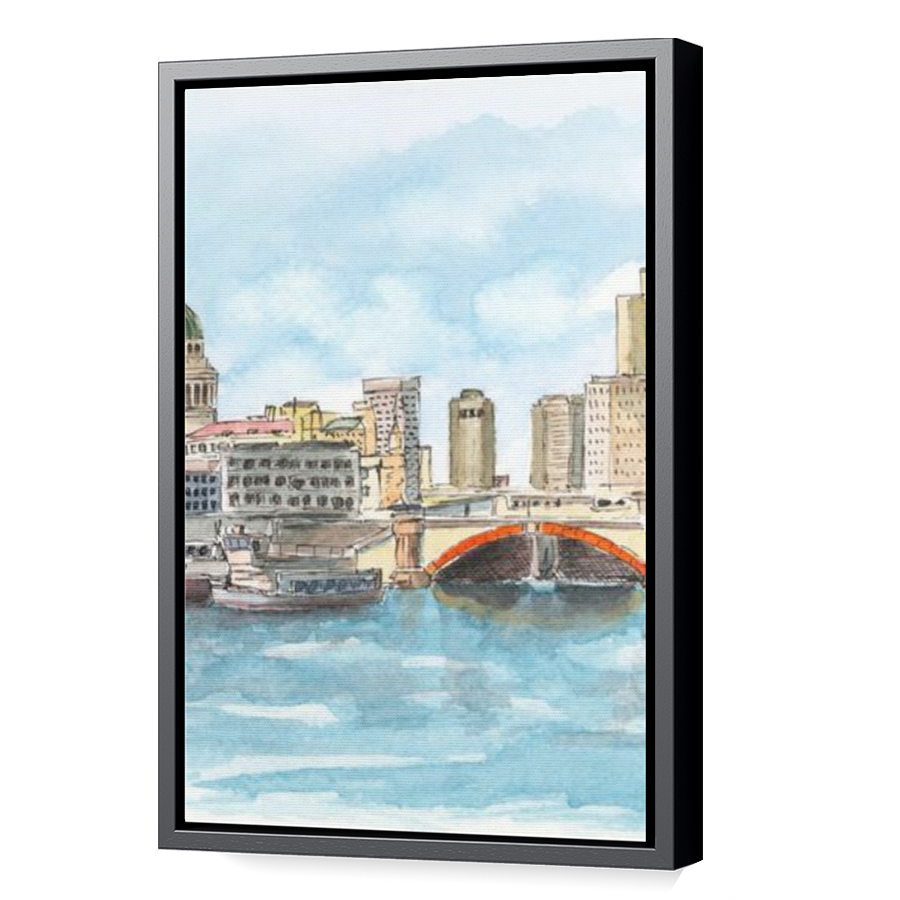 Thumbnail for Canvas - Black Floating Frame
