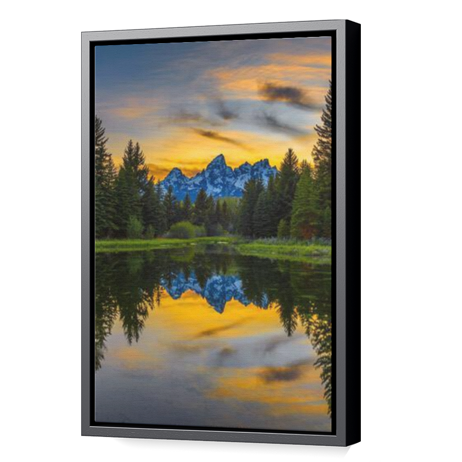 Thumbnail for Canvas - Black Floating Frame