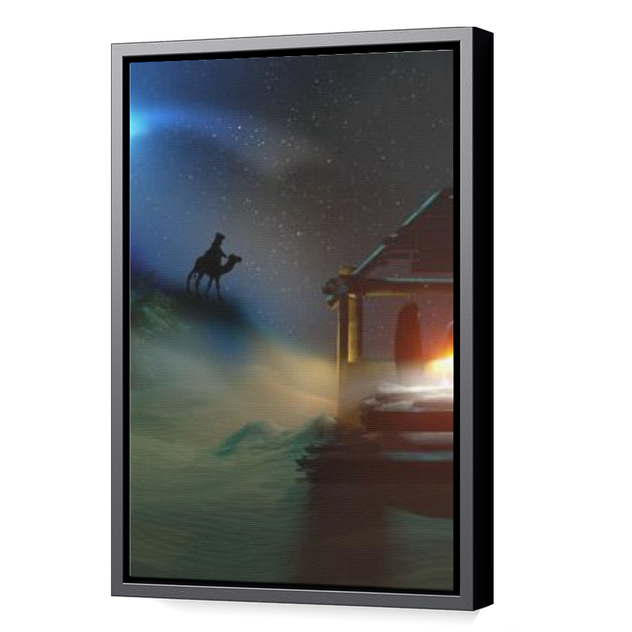 Thumbnail for Canvas - Black Floating Frame