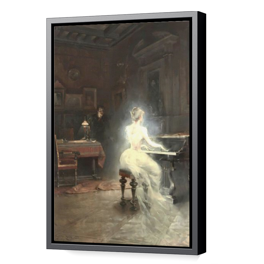 Thumbnail for Canvas - Black Floating Frame