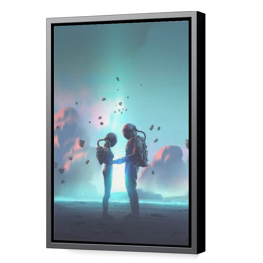 Thumbnail for Canvas - Black Floating Frame