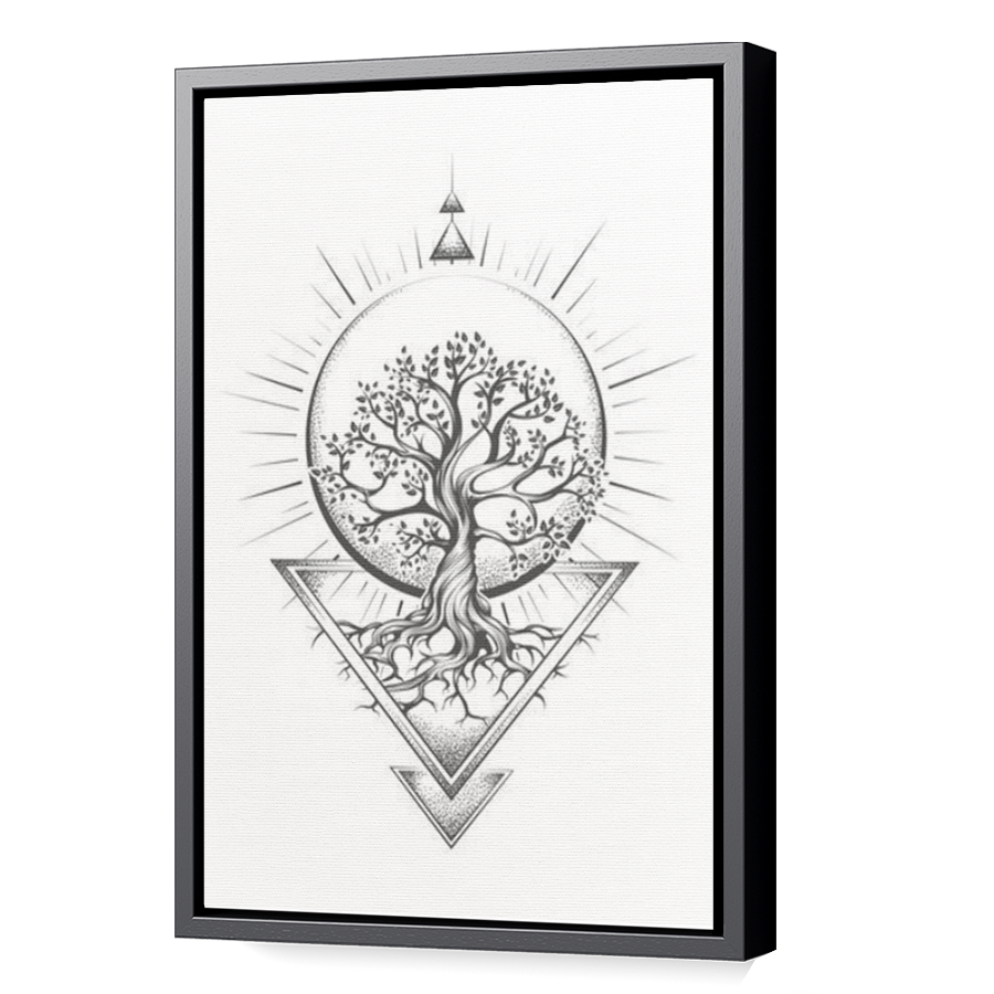 Thumbnail for Canvas - Black Floating Frame