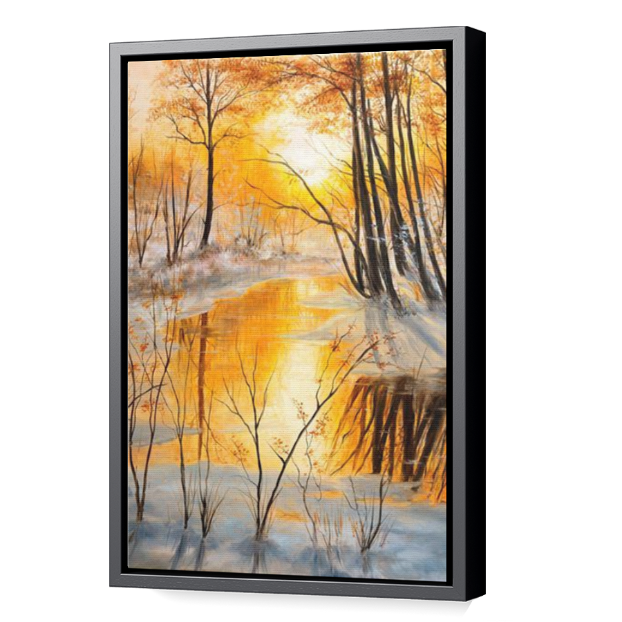 Thumbnail for Canvas - Black Floating Frame