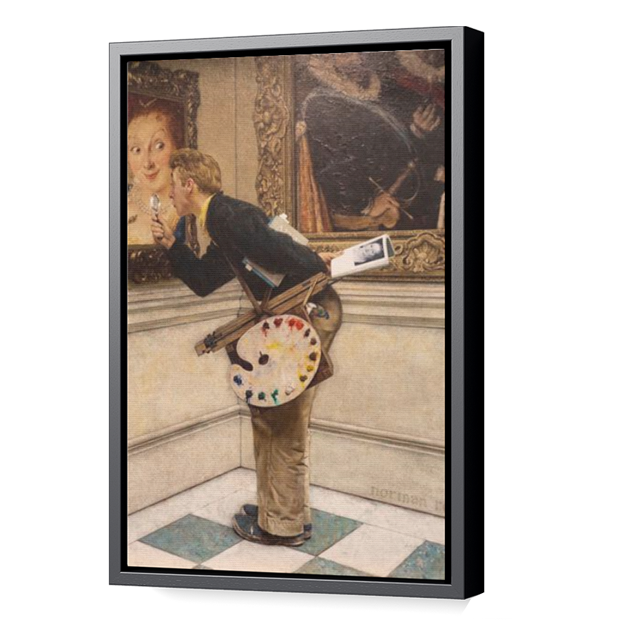 Thumbnail for Canvas - Black Floating Frame
