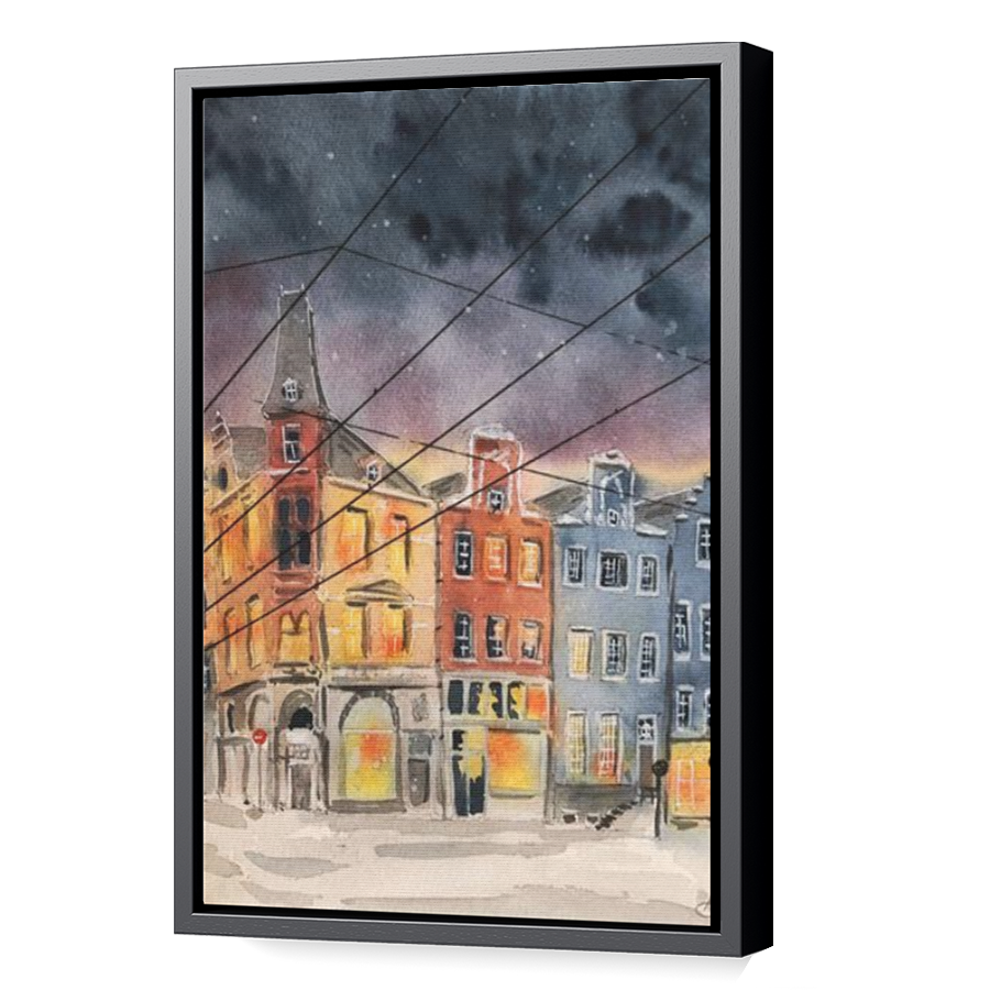 Thumbnail for Canvas - Black Floating Frame