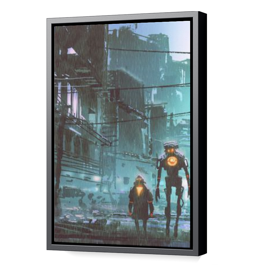 Thumbnail for Canvas - Black Floating Frame