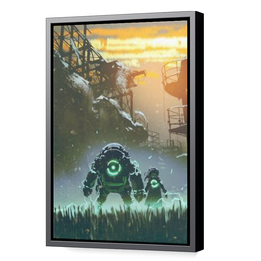 Thumbnail for Canvas - Black Floating Frame