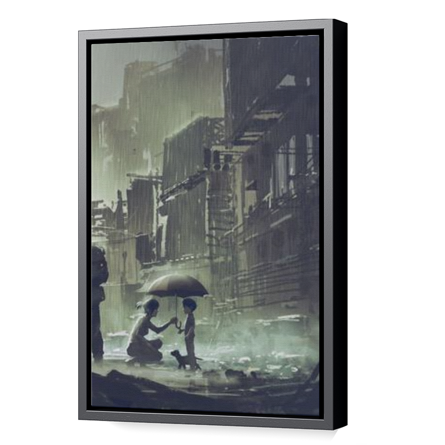 Thumbnail for Canvas - Black Floating Frame