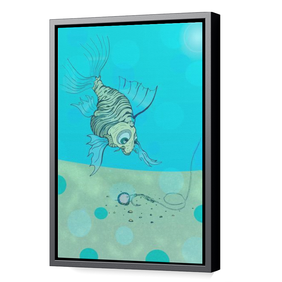 Thumbnail for Canvas - Black Floating Frame