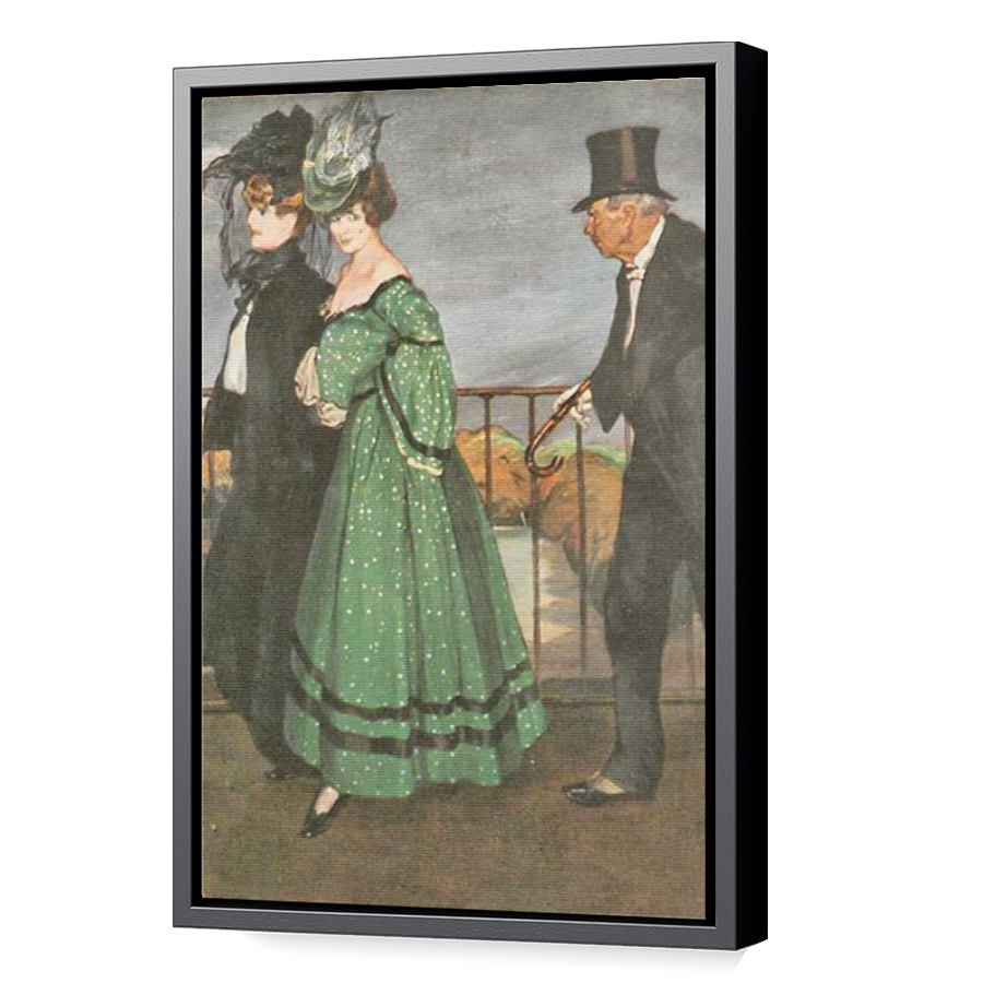 Thumbnail for Canvas - Black Floating Frame