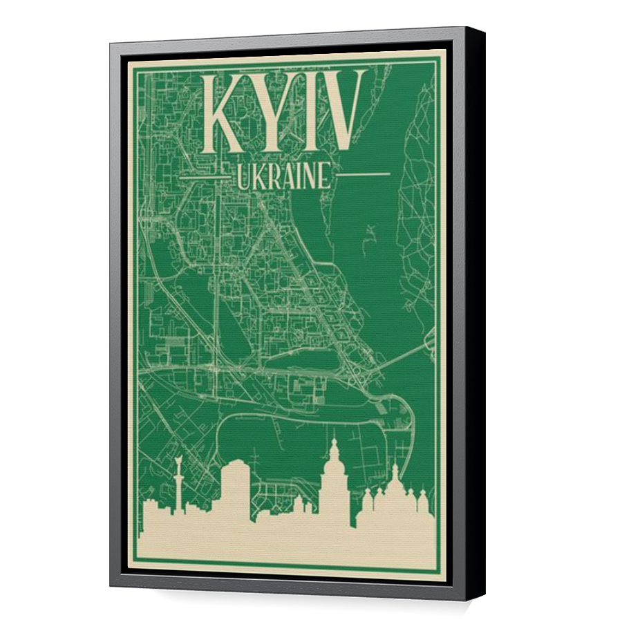 Thumbnail for Canvas - Black Floating Frame