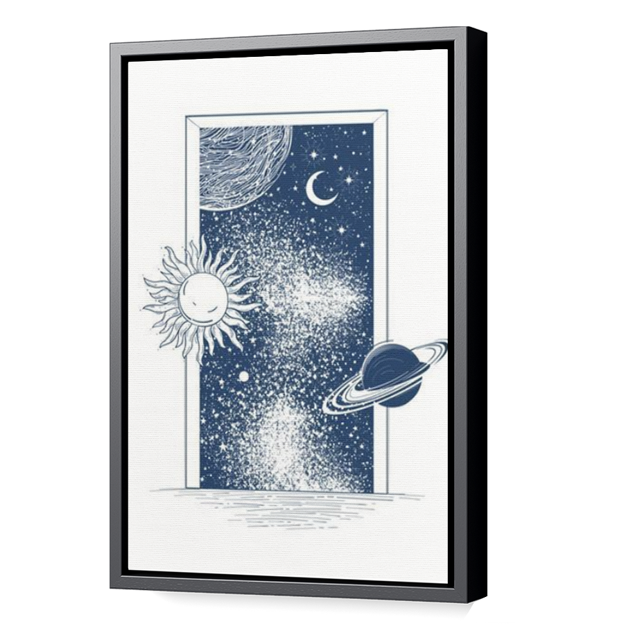 Thumbnail for Canvas - Black Floating Frame