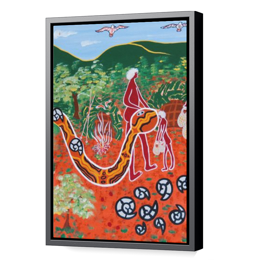 Thumbnail for Canvas - Black Floating Frame