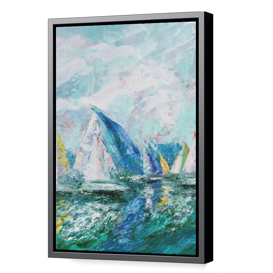 Thumbnail for Canvas - Black Floating Frame