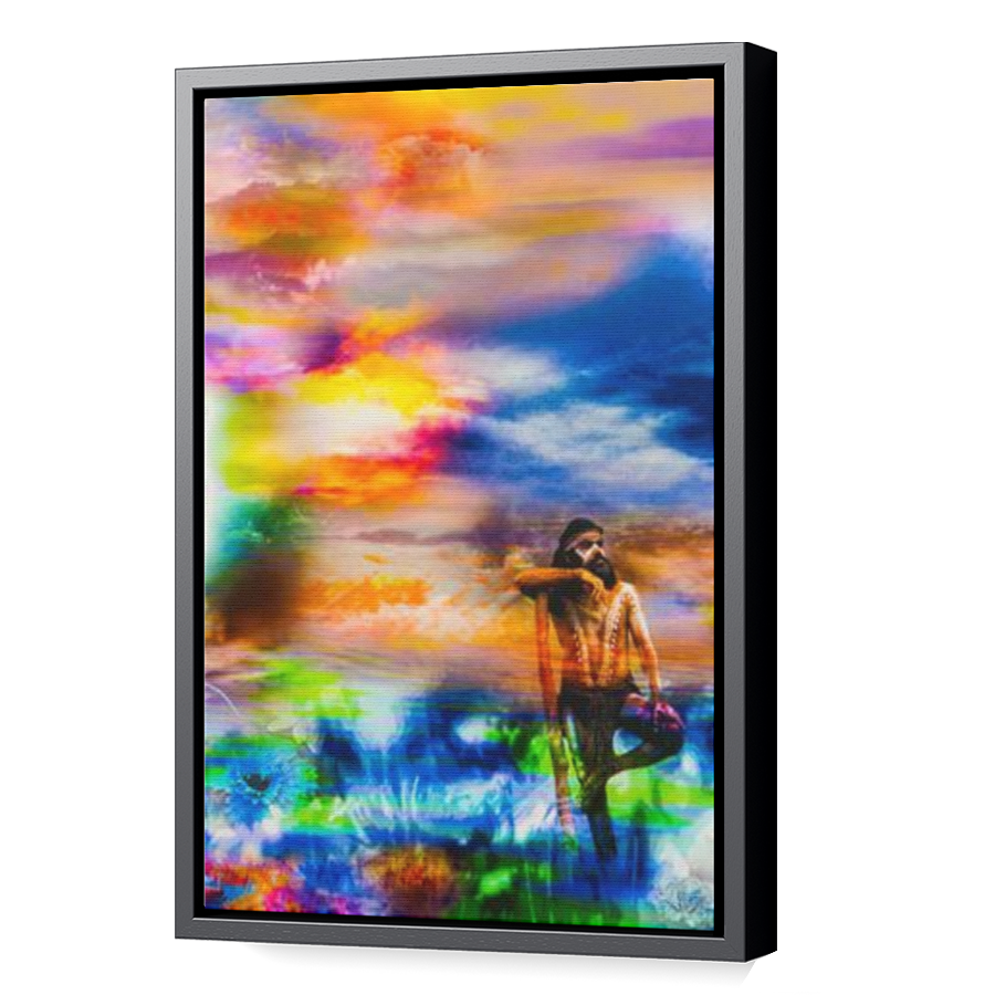 Thumbnail for Canvas - Black Floating Frame