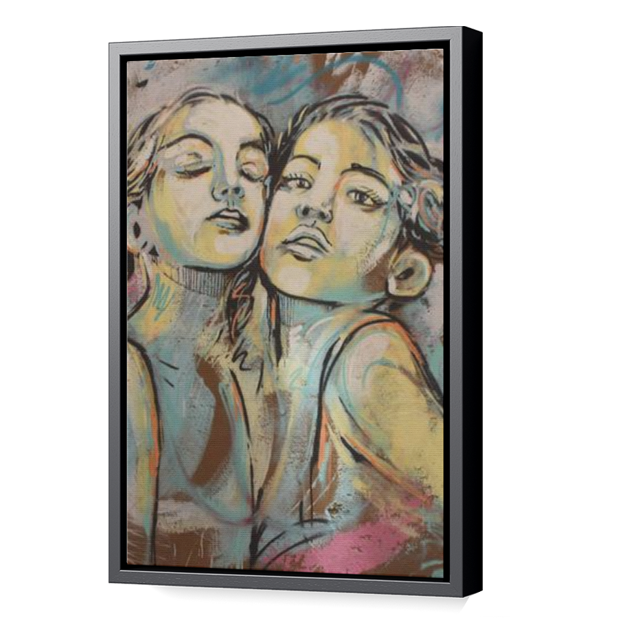 Thumbnail for Canvas - Black Floating Frame