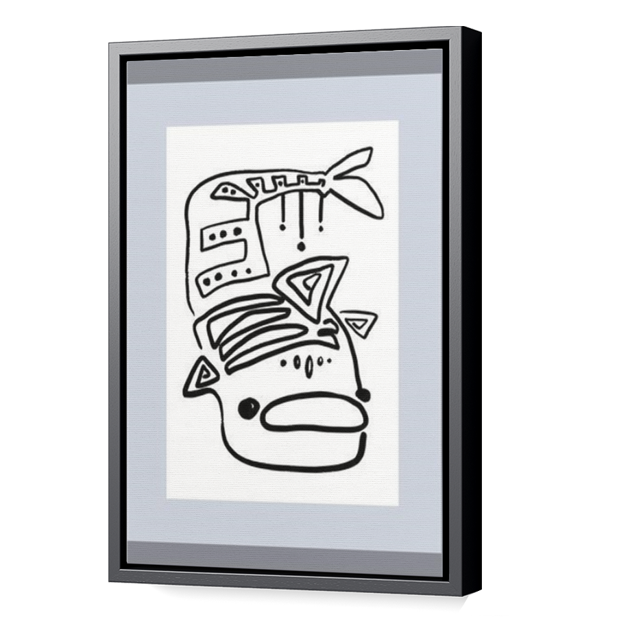 Thumbnail for Canvas - Black Floating Frame