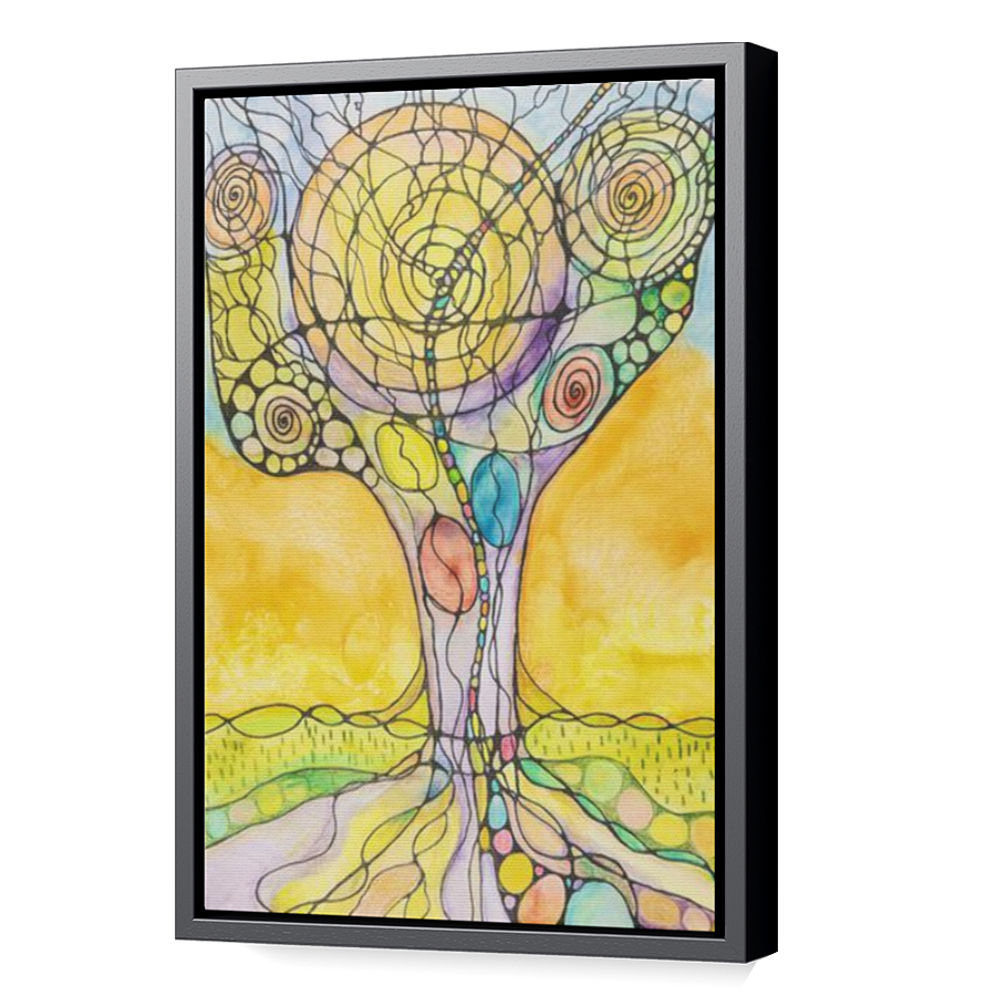 Thumbnail for Canvas - Black Floating Frame