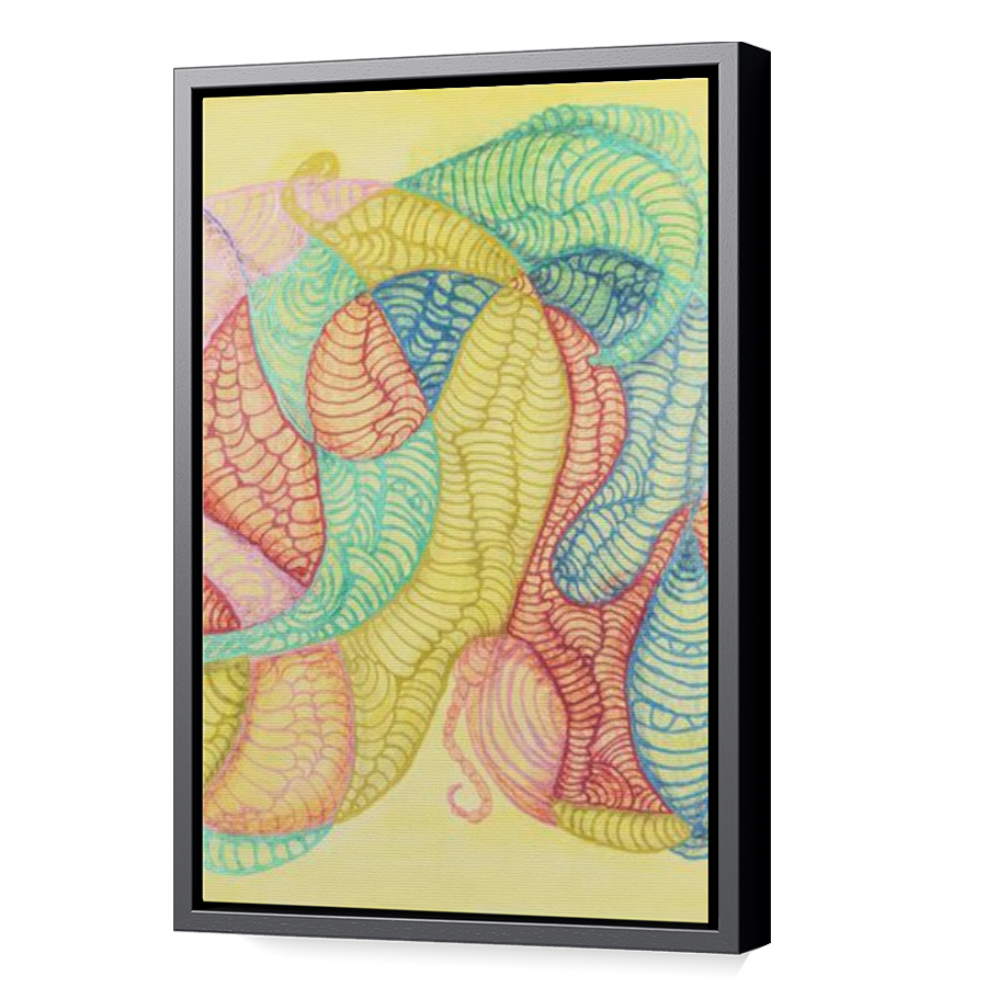 Thumbnail for Canvas - Black Floating Frame