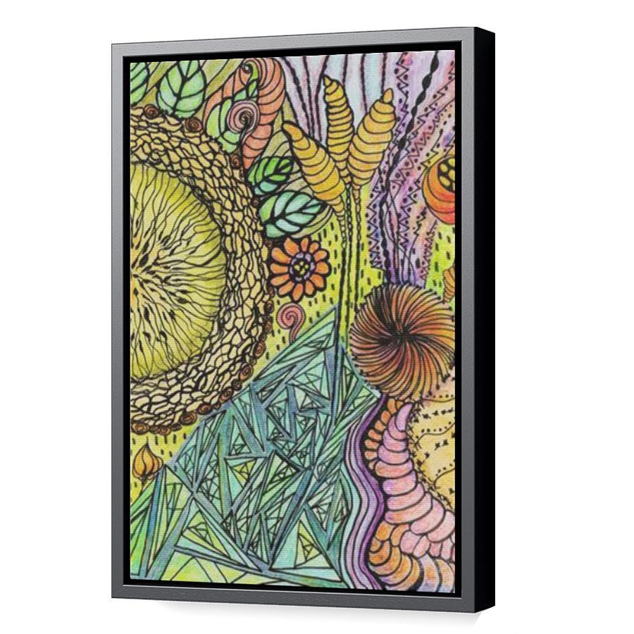 Thumbnail for Canvas - Black Floating Frame