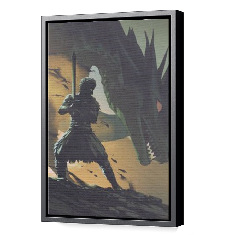 Thumbnail for Canvas - Black Floating Frame