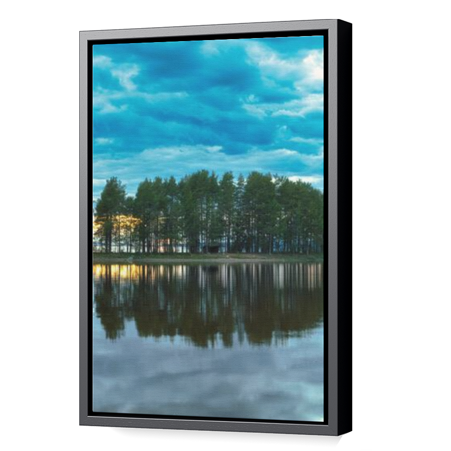 Thumbnail for Canvas - Black Floating Frame