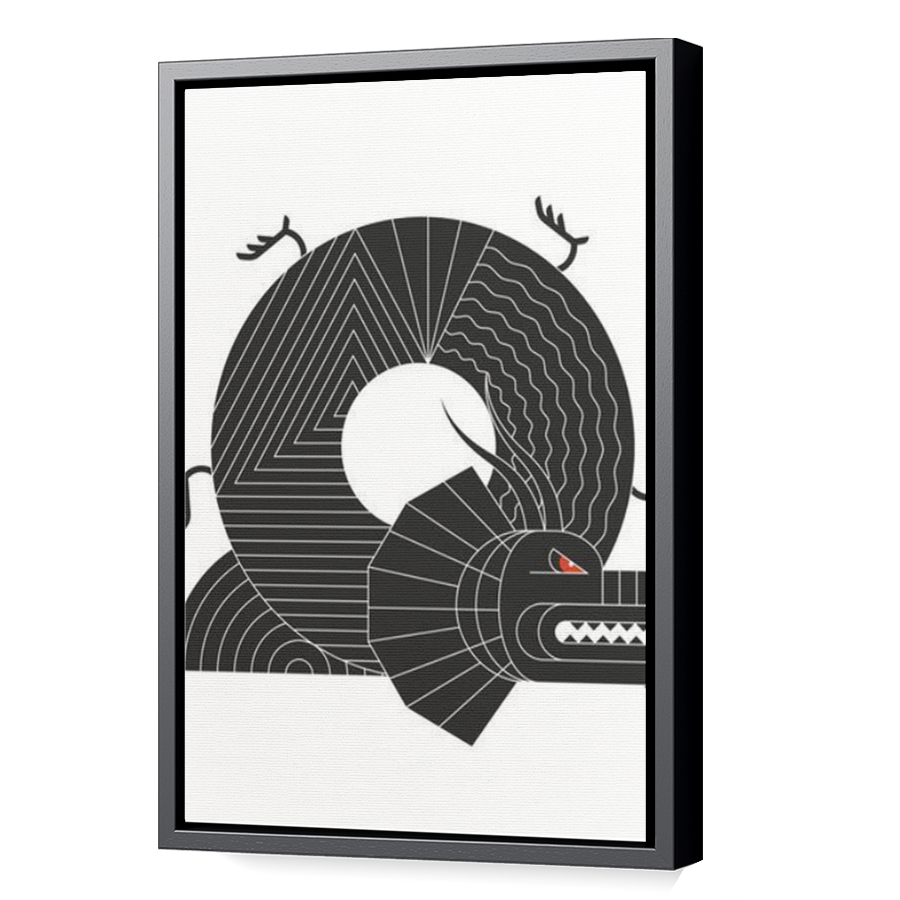 Thumbnail for Canvas - Black Floating Frame