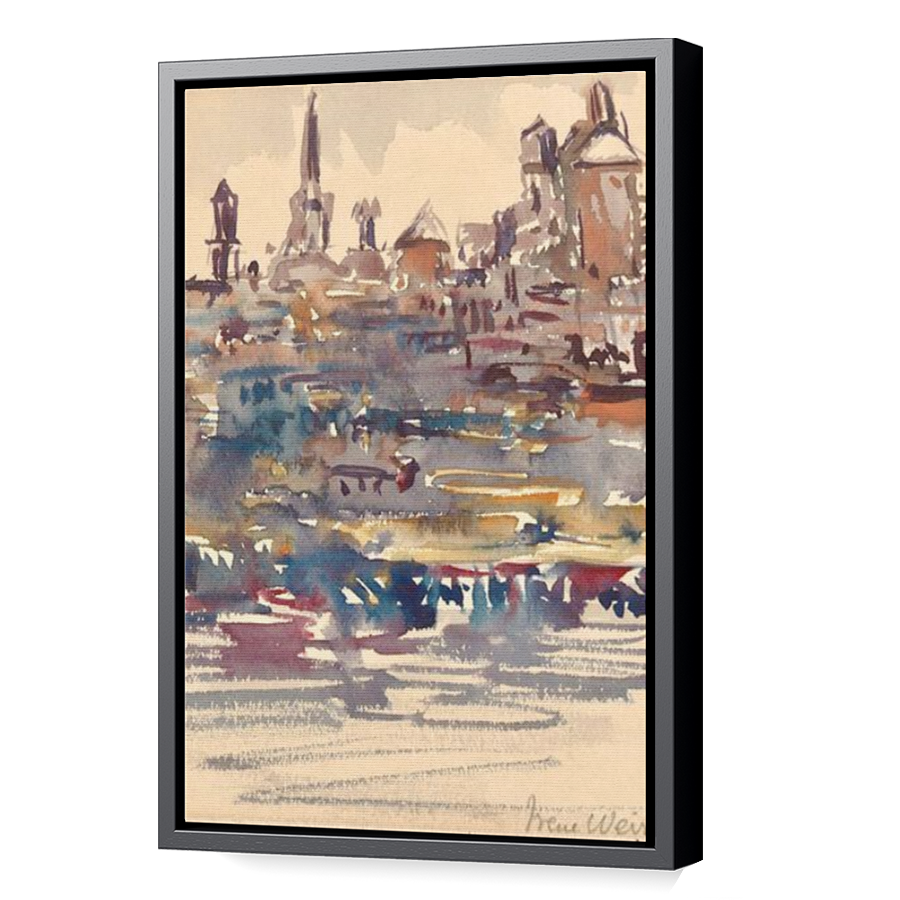 Thumbnail for Canvas - Black Floating Frame