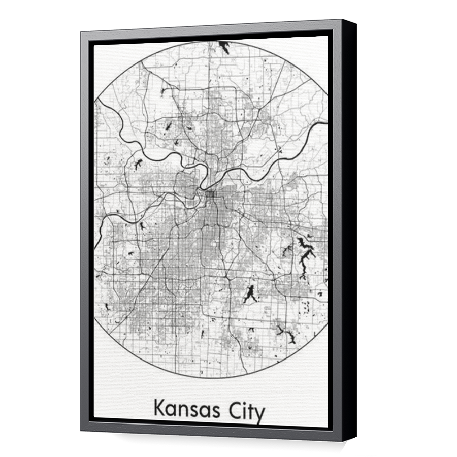 Thumbnail for Canvas - Black Floating Frame