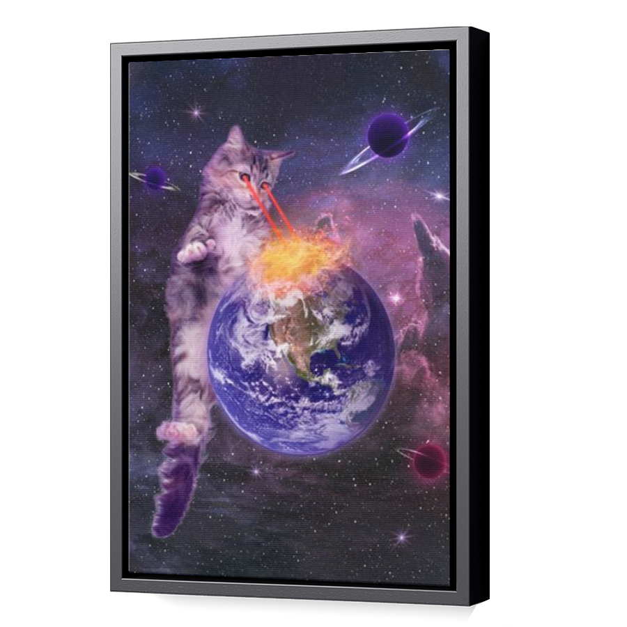 Thumbnail for Canvas - Black Floating Frame