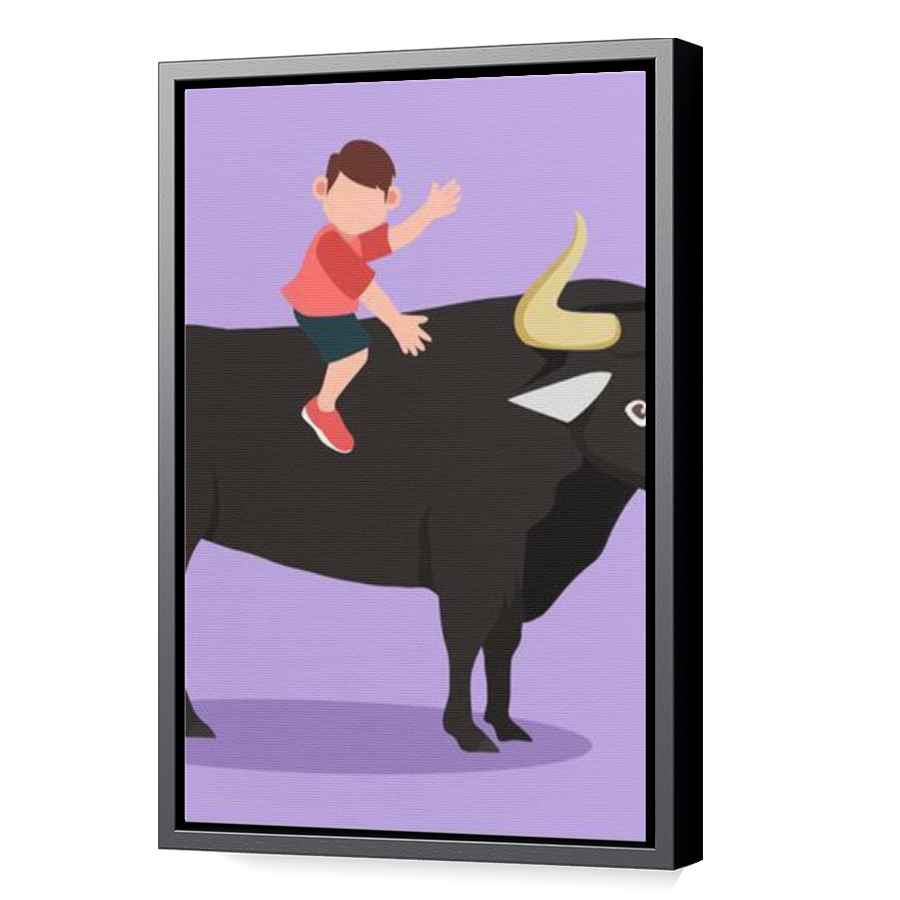 Thumbnail for Canvas - Black Floating Frame