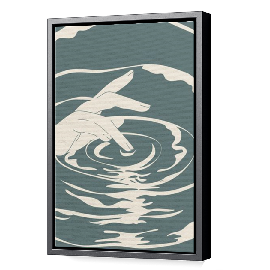 Thumbnail for Canvas - Black Floating Frame