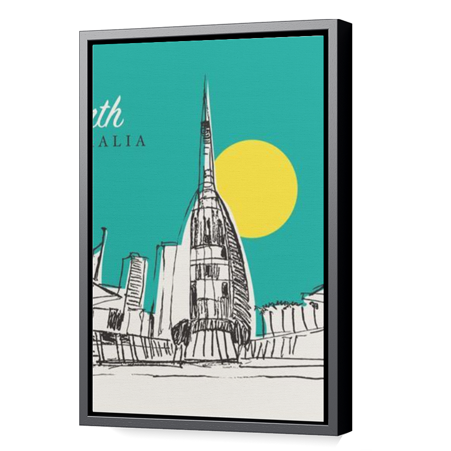 Thumbnail for Canvas - Black Floating Frame