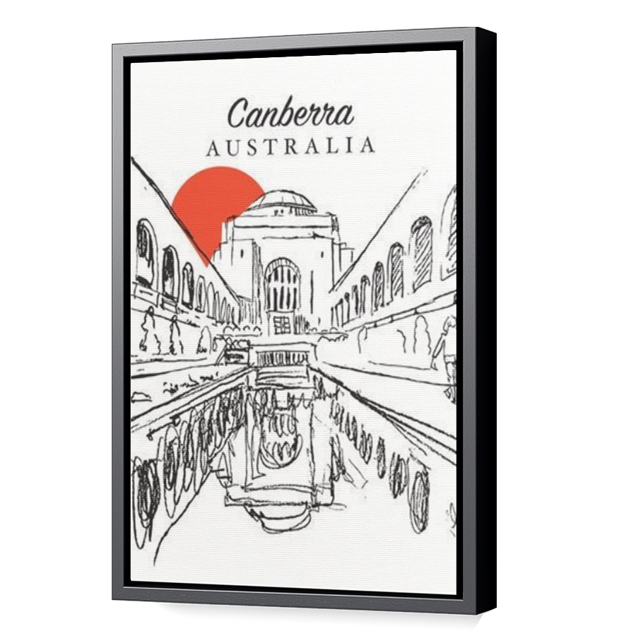 Thumbnail for Canvas - Black Floating Frame