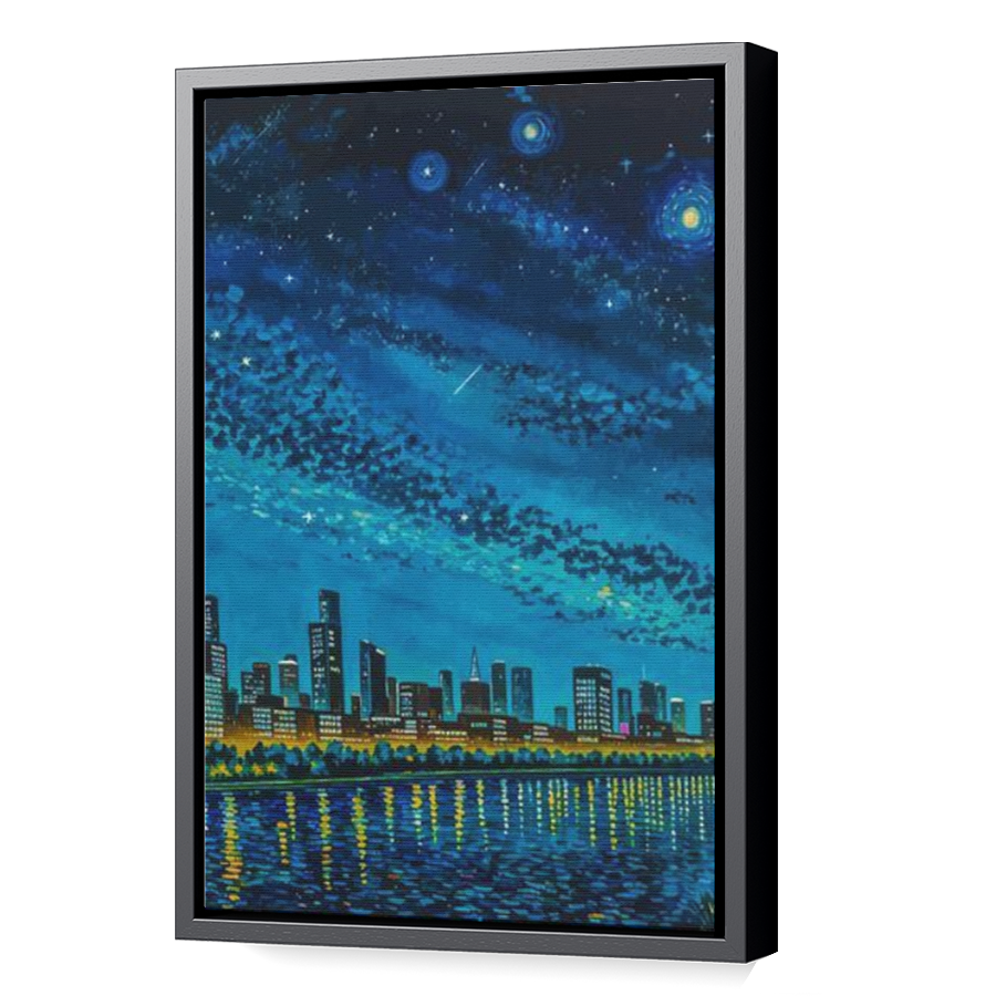 Thumbnail for Canvas - Black Floating Frame