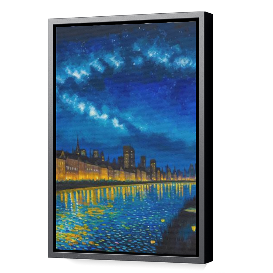 Thumbnail for Canvas - Black Floating Frame
