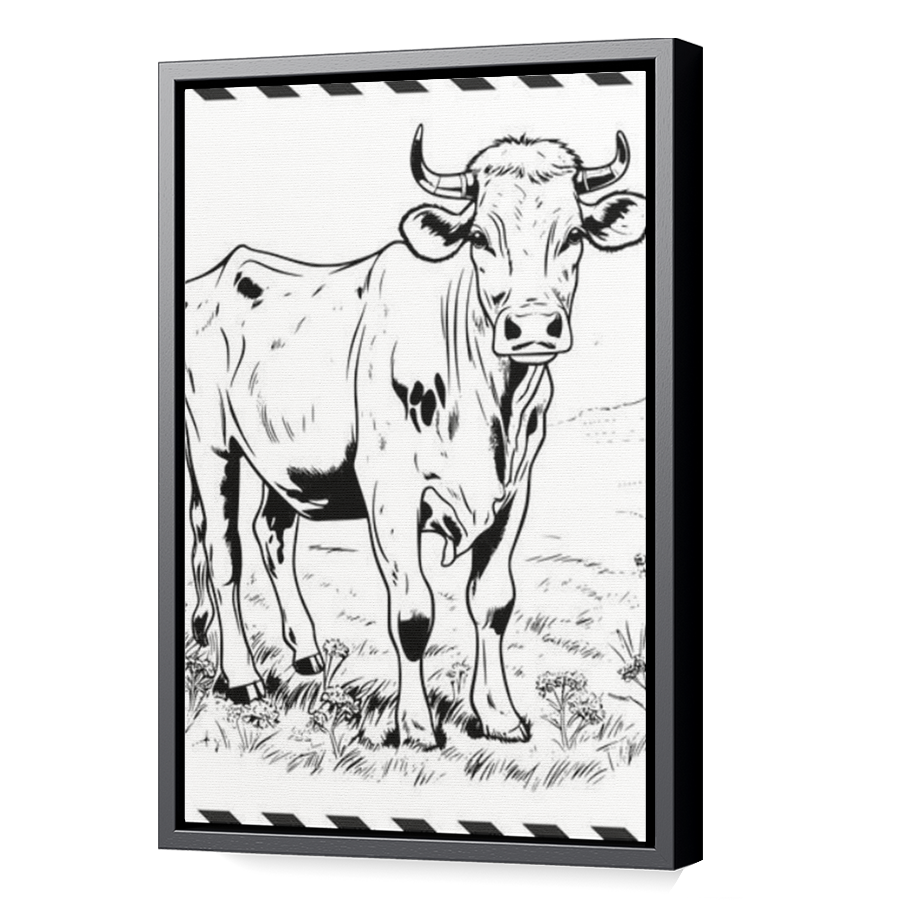 Thumbnail for Canvas - Black Floating Frame