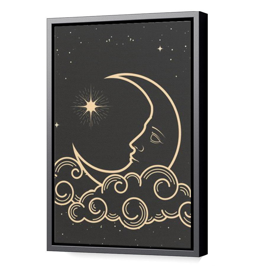 Thumbnail for Canvas - Black Floating Frame
