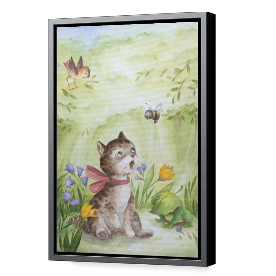 Thumbnail for Canvas - Black Floating Frame