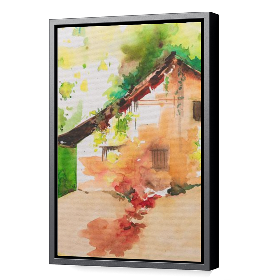 Thumbnail for Canvas - Black Floating Frame