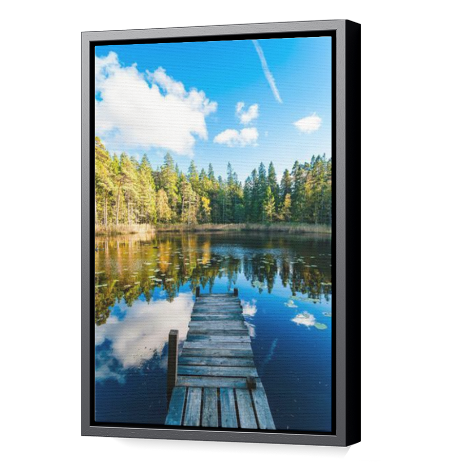 Thumbnail for Canvas - Black Floating Frame