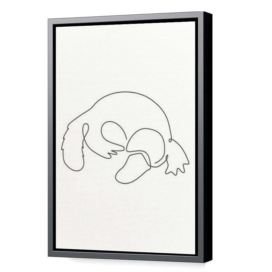Thumbnail for Canvas - Black Floating Frame