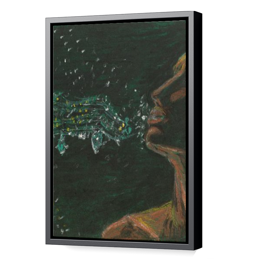 Thumbnail for Canvas - Black Floating Frame