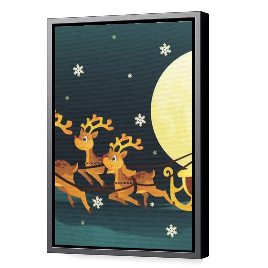 Thumbnail for Canvas - Black Floating Frame